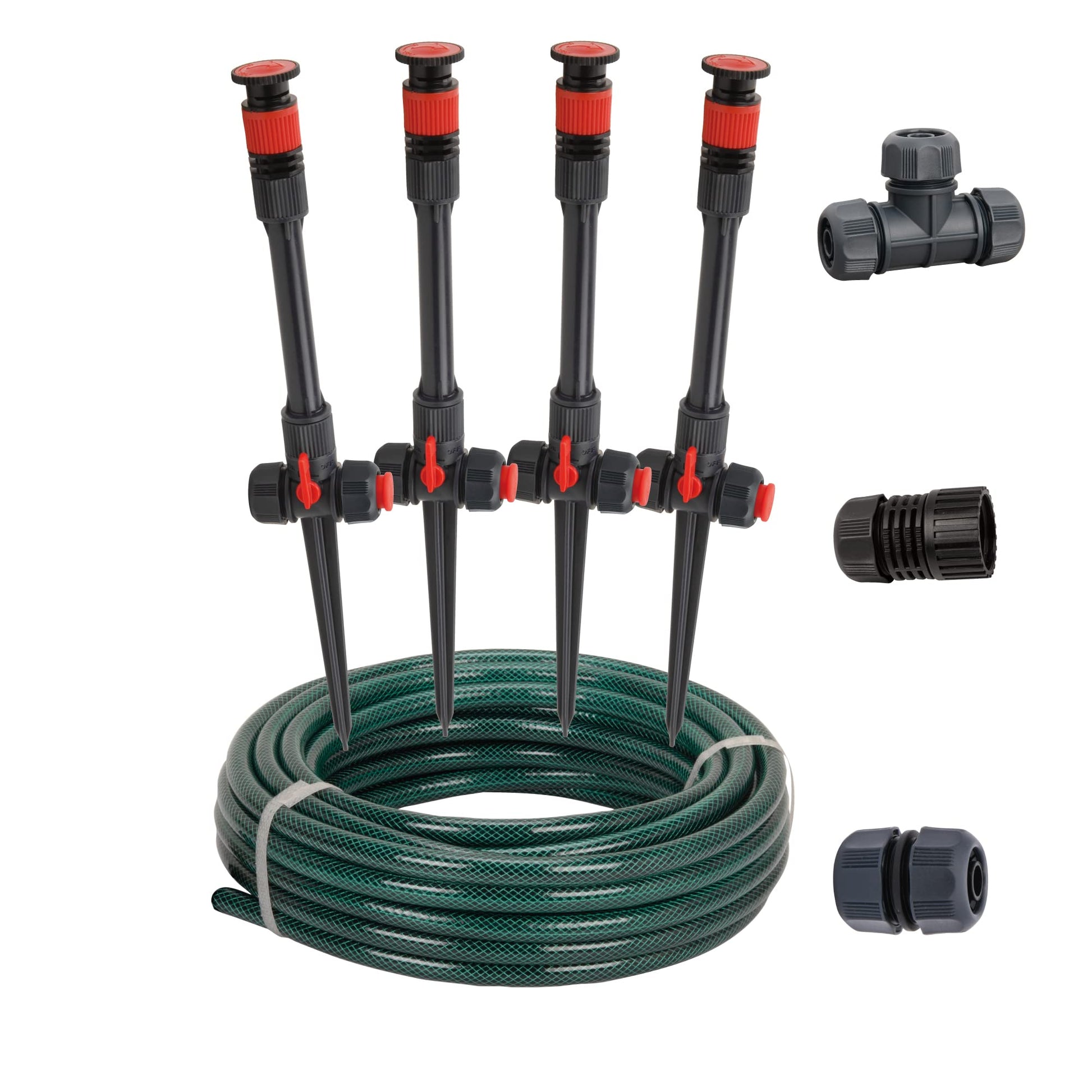 Eden 98063 Multi-Adjustable Flex Design Above Ground Irrigation Garden Sprinkler System, Sprinkler