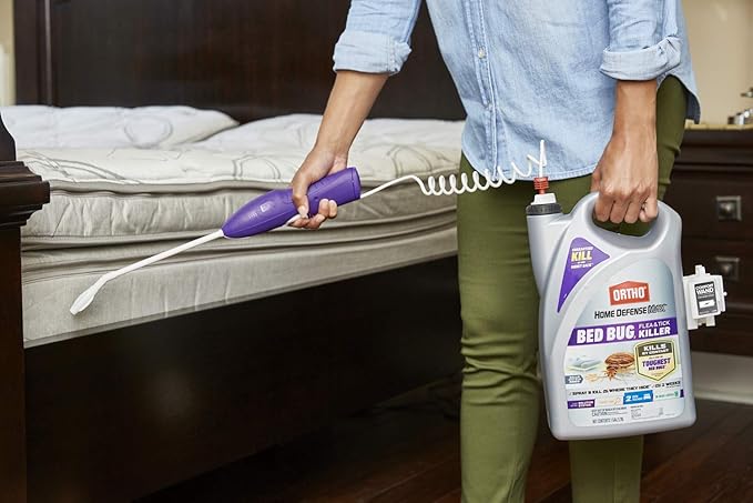 Ortho Home Defense Max Bed Bug, Flea & Tick Killer with Comfort Wand, 1 gal. (2-Pack)