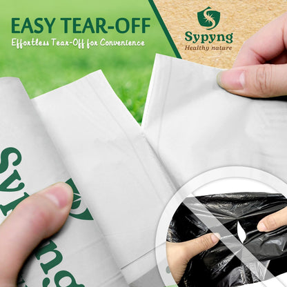 Compostable Kitchen Trash Bags 8-10 Gallon (50-Pack) – Heavy-Duty 1.1 Mil, 100% Biodegradable, ASTM D6400, BPI & OK Compost HOME Certified, Eco-Friendly, Leakproof & Odor Control