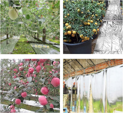 2 pcs Plant Growth Mylar Films High Reflective Mylar Sheets, Garden Greenhouse Covering Foil Sheets, Plant Growing Tents, Grow Light Accessories, 210 x 120cm, Silver, Wholesale Business