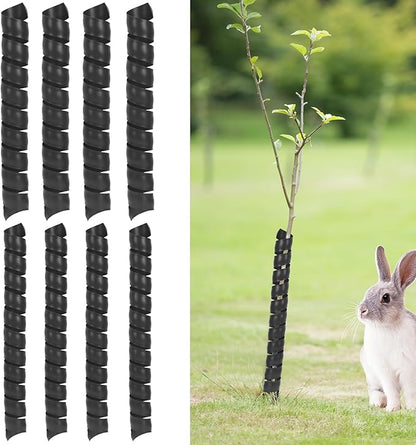 8 PCS Tree Trunk Protector, 16 Size Tree Protectors, Diameter Multiple Dimensions, Spiral Trunk Covers Protect The Bark from Deer and Rodents