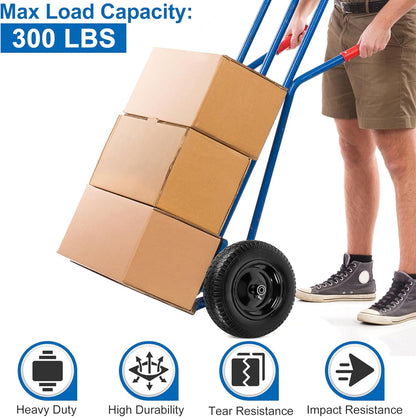4.80/4.00-8" Flat Free Wheelbarrow Tire and Wheel, 14.5" Universal Fit Solid Tire with 5/8" or 3/4" Bearing, 3"-7" Hub, Adapter Kit Hand Truck Wheel Replacement for 3.50/2.50-8", 4.00-6"nhs etc