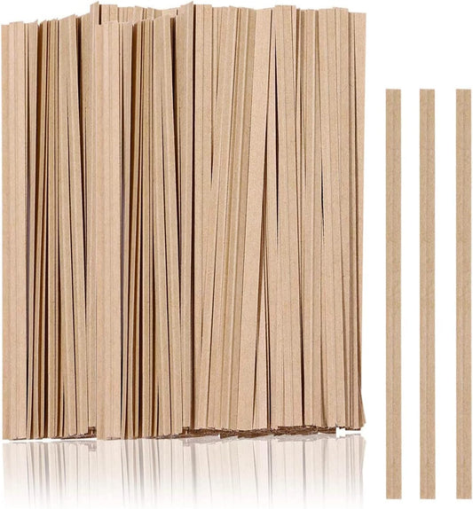 1000 Pcs Twist Ties, Kraft Paper Twist Ties Plant Ties Reusable Bread Ties for Party Cello Candy Coffee Treat Bags Cake Pops