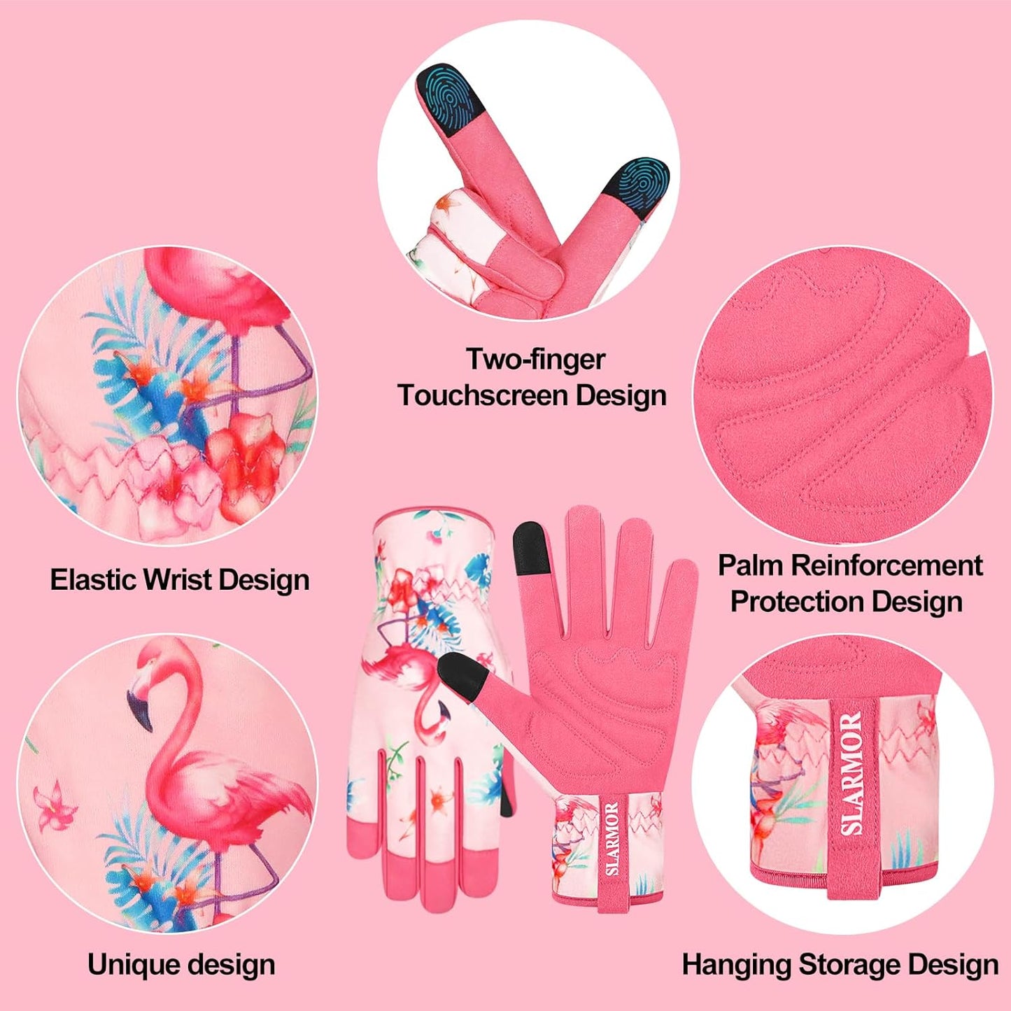 Leather-Gardening-Gloves for Women,Thorn-Proof Work-Gloves for Weeding,Digging,Planting,Pruning Yard garden Gloves
