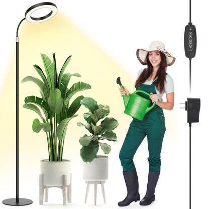 LBW Grow Light with Stand for Indoor Plants, Adjustable Height up to 68", Full Spectrum Grow Light