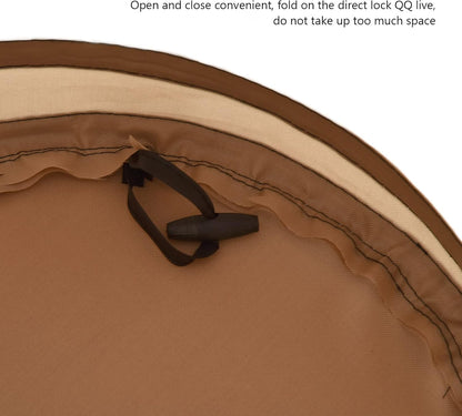 37.8L Collapsible Leaf Trash Can, Heavy Duty Lawn and Leaf Bag with Handle Locking Design Outdoor Leaf Bin for Yard Garden Camping Lightweight Foldable Trash Container