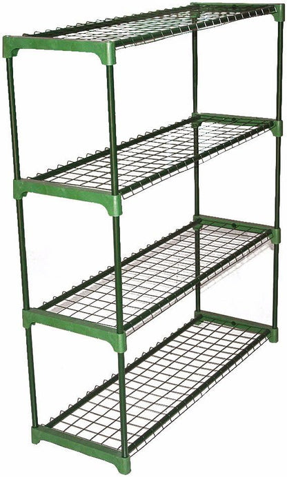 Panana 4 Tier Garden Greenhouse Steel Staging Shelving Plant Stand Garden Shelving Unit Garage Storage Racking, 2 Pack Plant Racks