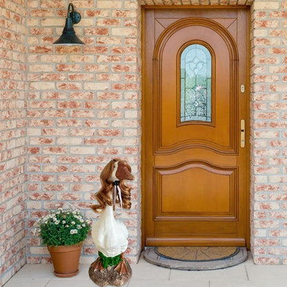 Porch Goose Wigs, Porch Goose Outfits Lawn Goose Statue Accessories for Outdoor Garden Patio Yard Goosey Decor （Style 8）