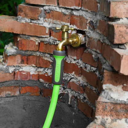 Fevone 35 ft x 5/8" Heavy Duty Garden Hose, Drinking Water Safe, Flexible & Kink-Free Hybrid Polymer Water Hose, Lightweight Outdoor Hose with swivel handles and 3/4" Solid Aluminum Fittings