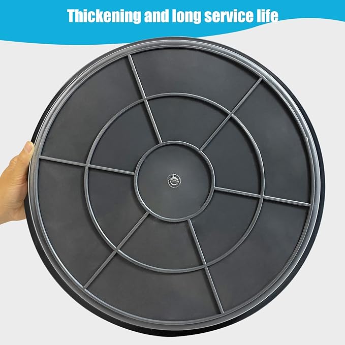 6 Pack Plant Saucer 12 14 16 18 20 22 Inch Plastic Plant Tray, Sturdy and Durable Flower Pot Container Accessories Plant Pot Saucers for Indoor and Outdoor (22 Inch, Gray)