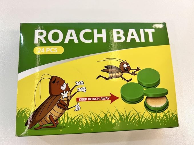 Roach Bait - Roach Traps Cockroach Bait Gel, Cockroach Killer Indoor Infestation, Indoor Home Repellent for Small Large Cockroaches, Get Rid of Roaches Permanently Outdoor (48)