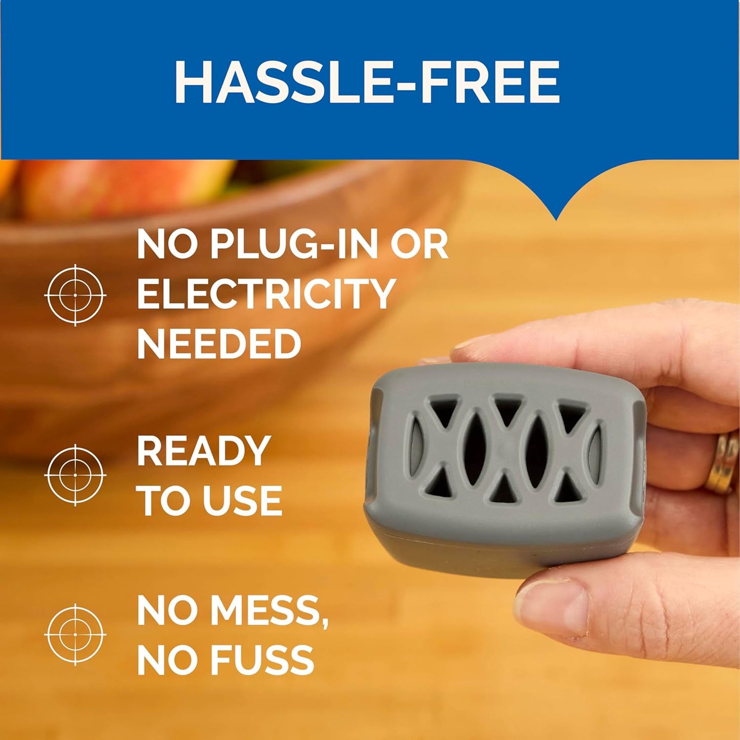 Hot Shot Flying Insect Trap, Discreet, Hassle-Free Trap Attracts, Captures House Flies and Fruit Flies, 24/7 Continuous Attraction, No Plug-in Or Electricity Needed, 6 Count