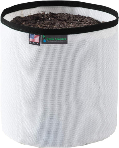 Grow Bag, Air Pruning Mesh Fabric Plant Container (3 Gallon, White/Black)