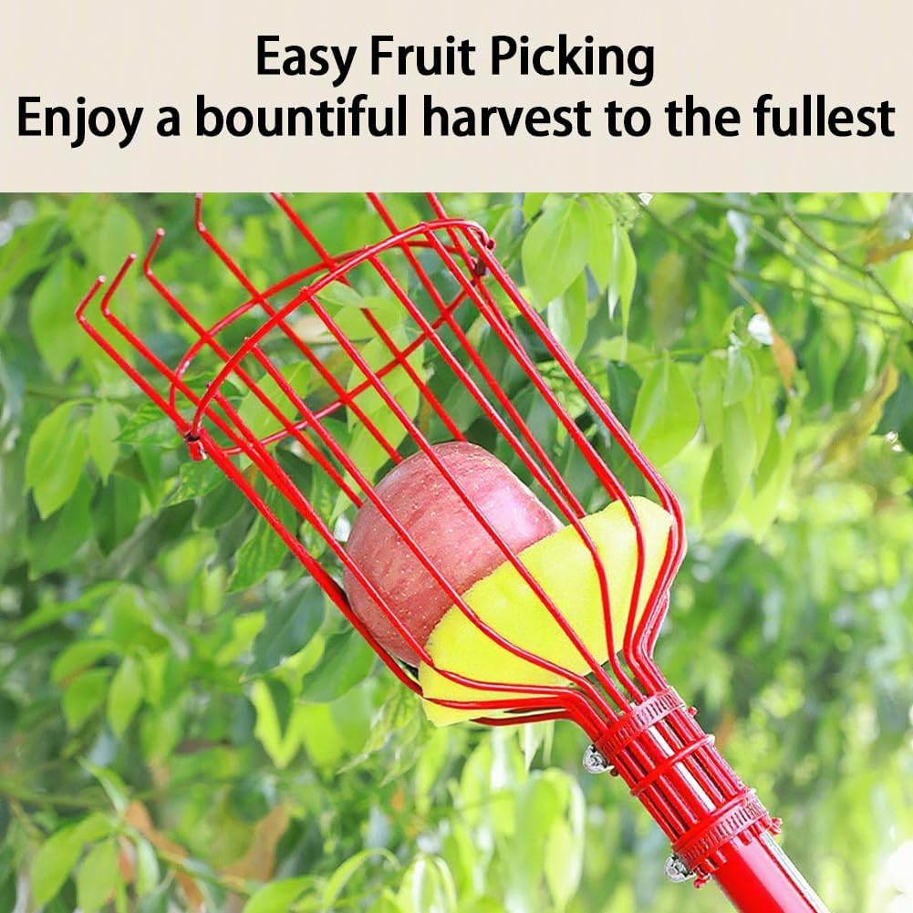 2.4m Fruit Picker Apples Picker Tool for Picking Lemon Pear Orange Avocado Peach