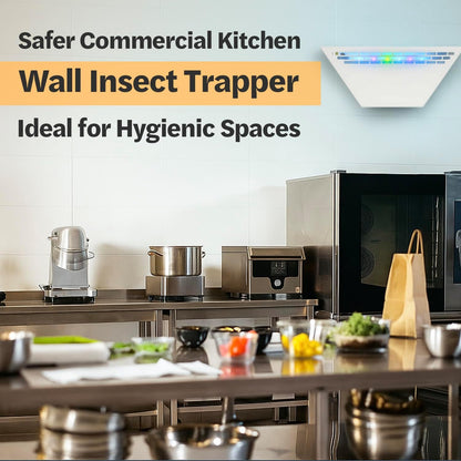 Gardner WS-85 Indoor Fly Trap with Proprietary LED, Decorative Wall Sconce Fly Light -40,000 Hour Rated Bulb, No Zap and Smell, Built to Last for Restaurants and Cafes, Made in USA for Commercial Use