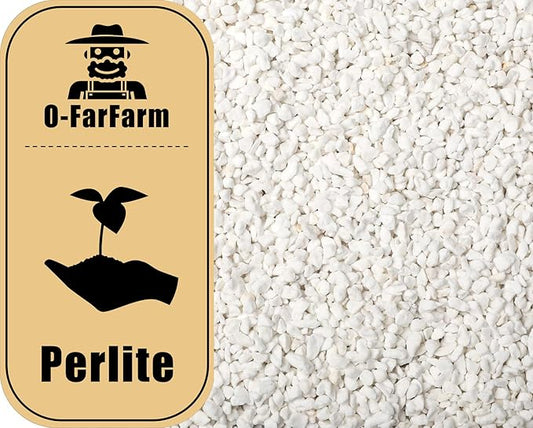 Chunky Perlite Bulk, Horticultural Pearlite Coarse Perlite for Plants Indoor, Additive Conditioner Mix, Improve Drainage and Ventilation, Help Root Growth (4-8mm, 10qt)