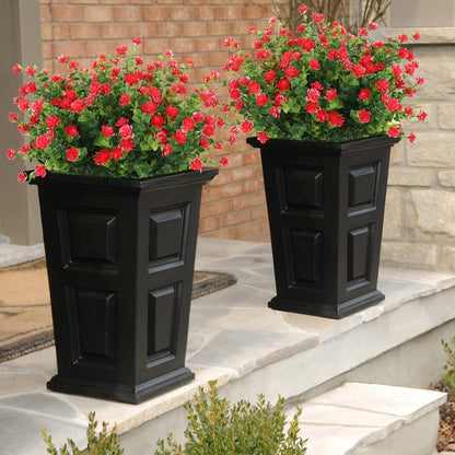 RECUTMS 12 Bundles Artificial Plants Artificial Eucalyptus Front Porch Decor Faux Spring Flowers, Fake Indoor Outdoor Greenery for Wedding Party Home Garden Fireplace Décor(Red)