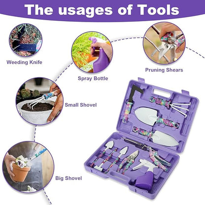 Gifts for Nana, Mothers Day Birthday Gifts Garden Tool Set for Nana, Gardening Kit for Gardener Women