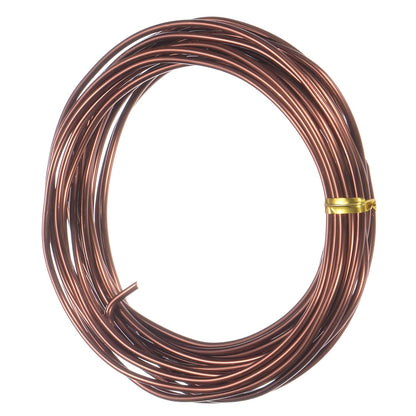 2mm Bonsai Training Wire, 16.4 Feet Total Anodized Aluminum Bonsai Wires for Bonsai Tree Shaping/Branches Fixing/Trunk Holding/DIY Crafting [Bronze]