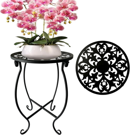 Plant Stand Indoor Outdoor, Metal Plant Stand for Indoor Plants Iron Art Flower Pot Holder Stand Decoration Shelf Racks for Single Planter Use in Garden Patio Corner 1 Pack