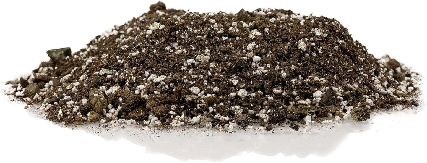Premium African Violets and Gesneriad Premium Soil Mix by Gardenera - Horticultural Perlite (25%) + Vermiculite (25%) + Sphagnum Peat Moss (50%) - Made in USA - (5 Quart Bag)