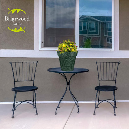 Briarwood Lane Tropical Leaves Medium Planter