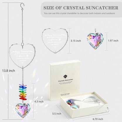 Retirement Gift Crystal Suncatcher, Retirement Gifts for Women, Gifts for Retired Friend Coworker Nurse Boss Teacher