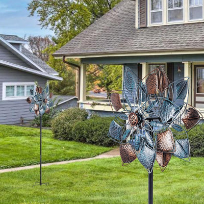 Wind Spinners Outdoor Metal 14.3” Wind Spinners for Yard and Garden Vintage Wind Spinner Garden Decor Wind Sculptures & Spinners for Patio Lawn Decoration