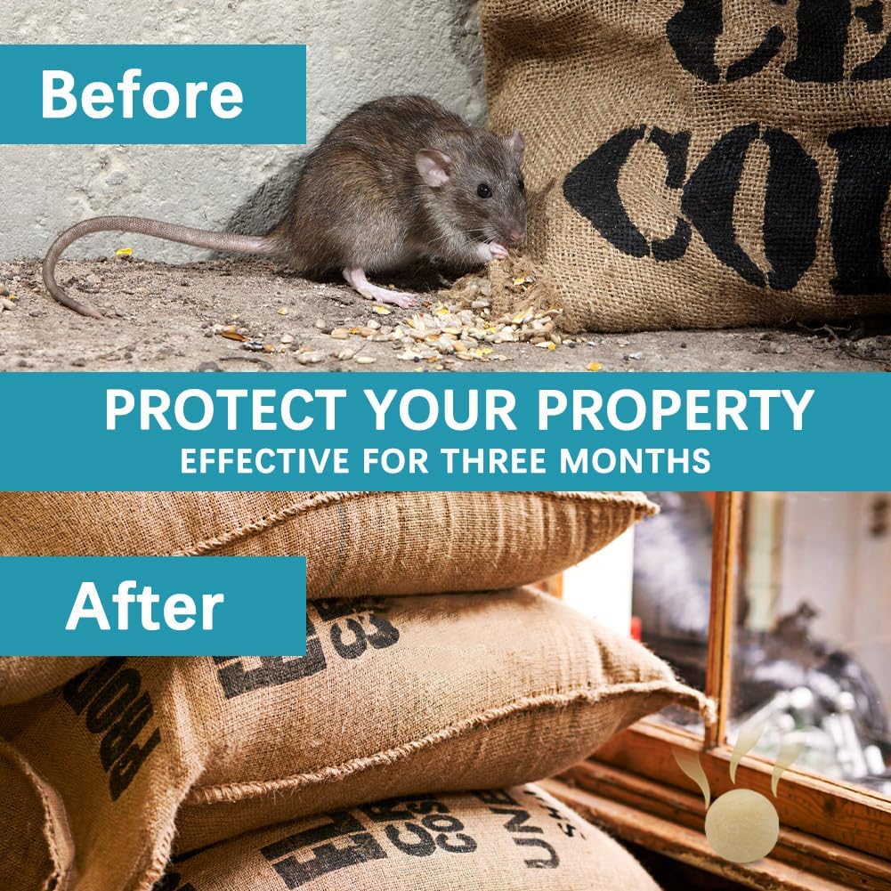 Rodent Repellent, Mouse Repellent, Mice Repellent Indoor, Rat Repellent, Mouse Deterrent for Car, Peppermint Balls for Mice, Keep Mice Out of Garage, Moth Balls for Outdoor Use-12Pcs