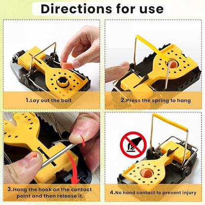 Mouse Traps, Rat Trap Indoor for Home -Quick Effectively Best Mouse Trap mousetraps Used Indoor & Outdoor Reusable Mouse Traps，snap Traps for mice Traps Used Basement/Garage/attic etc 9set