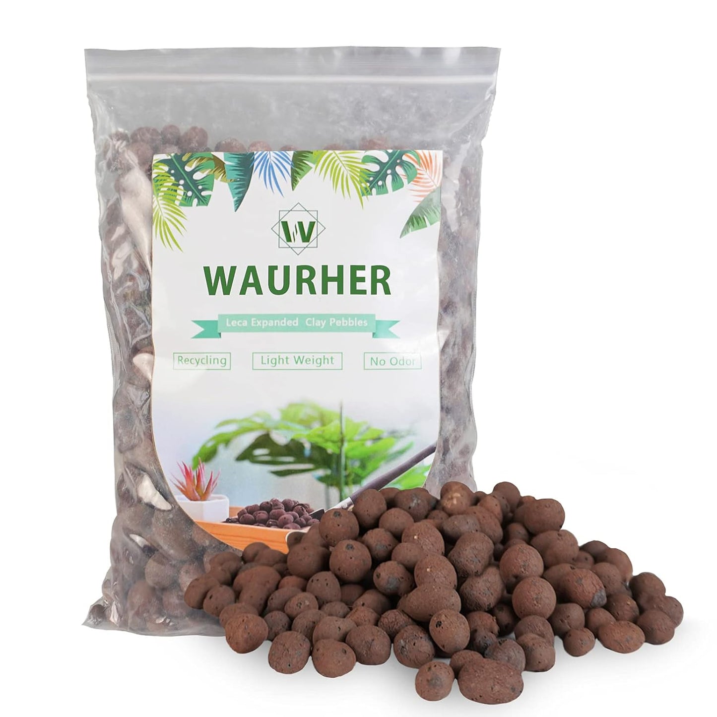 Leca Expanded Clay Pebbles 2LBS Grow Media for Indoor Plants Hydroponic Growing Gardening System Supplies …