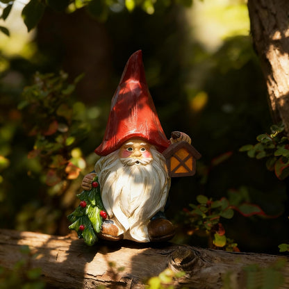 Garden gnome Statue Decoration, 6.4", for Indoor and Outdoor Home Balcony, Courtyard, and Lawn, Suitable for gnome and Gardening Enthusiasts, a Gift for mom, Women, or Birthday Present.