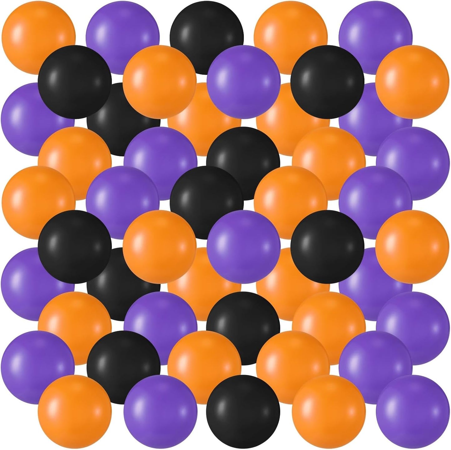 Shappy 180 Pcs Soft Plastic Balls for Toddlers, Crush Proof Ocean Balls Reusable for Photo Booth Props Play Tent Swimming Party Holiday Decoration (Purple， Black,Orange)