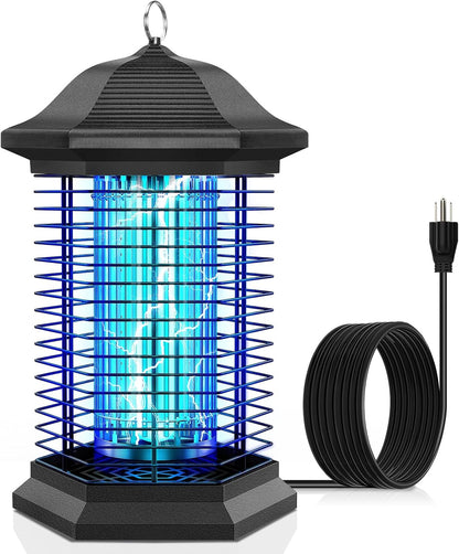 Bug Zapper Outdoor Indoor, 18W Power & 4400V Instant Grid Mosquito Repellent, Insect Control Efficiency Increased 100% Fly Trap for Patio, Backyard, Home