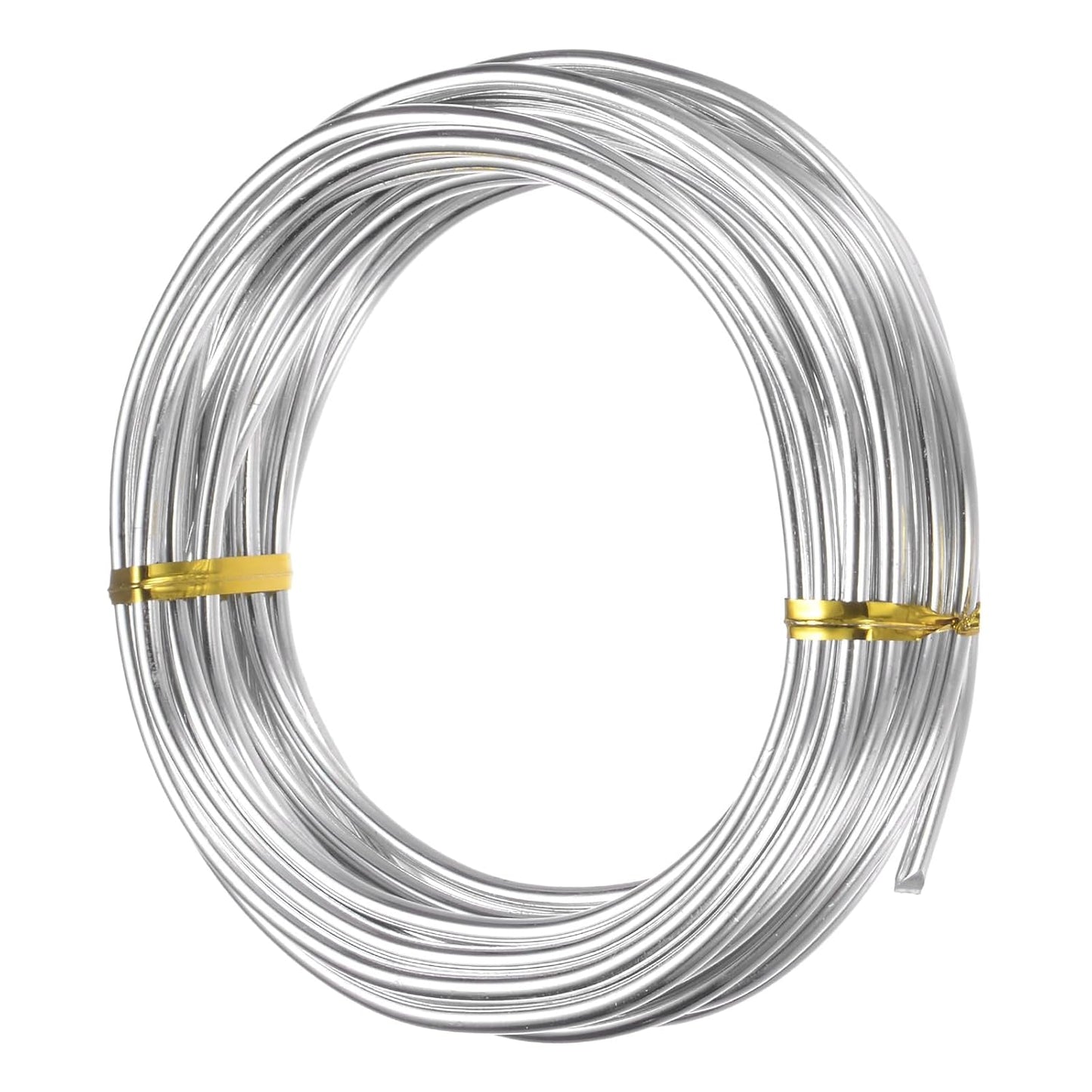 3mm Bonsai Training Wire, 16.4 Feet Total Anodized Aluminum Bonsai Wires for Bonsai Tree Shaping/Branches Fixing/Trunk Holding/DIY Crafting [Silver]
