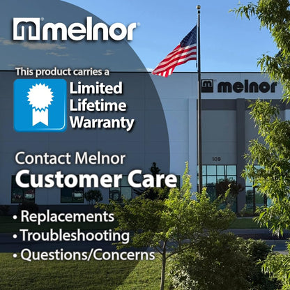 Melnor XT Metal 7-Pattern Hose Nozzle: Rear Trigger, Slip-Resistant Grip