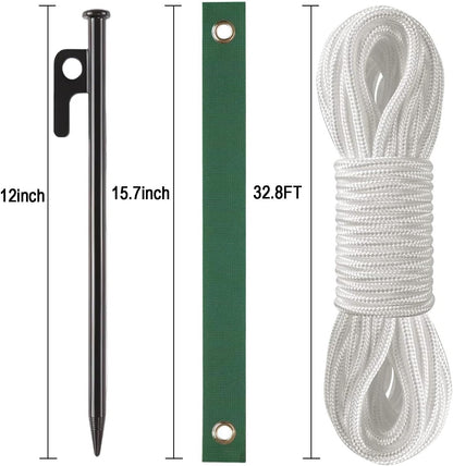 Heavy Duty Tree Stake Kits Steel Tree Stakes and Supports for Young Trees Against Bad Weather Leaning Tree Anchor Straightening Kit