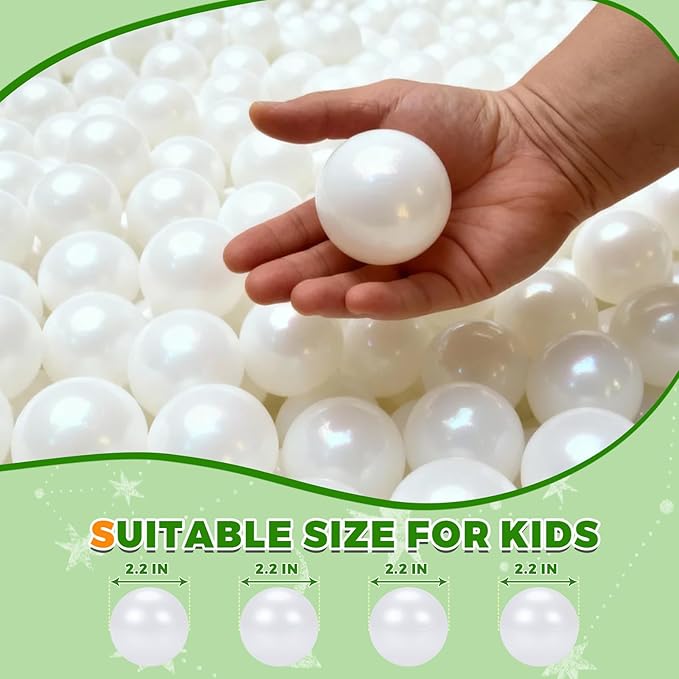 TRENDPLAY Plastic Balls for Ball Pits - Hollow Balls- Safe and Exciting Playtime - Perfect for Baby