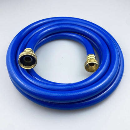 PVC Garden Hose 1/2 Inch Green Heavy Duty Water Hose with Solid Brass Fittings,No Leaking, Flexible,for outdoors,Lawns,Patio (10 FT, Blue, Brass Fittings)