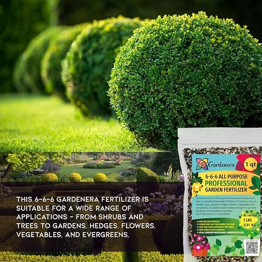 6-6-6 All Purpose Professional Garden Fertilizer - Fuel Robust Growth in Shrubs, Trees, Gardens, and Flowers - 3 QUARTS