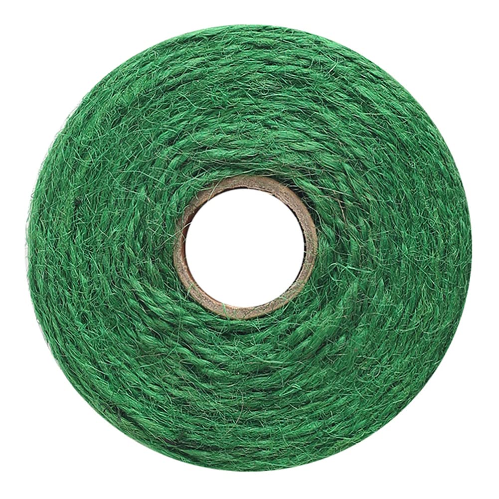 Vivifying Garden Twine, 656 Feet 2mm Green Plant Ties, Strong Jute Twine String for Climbing