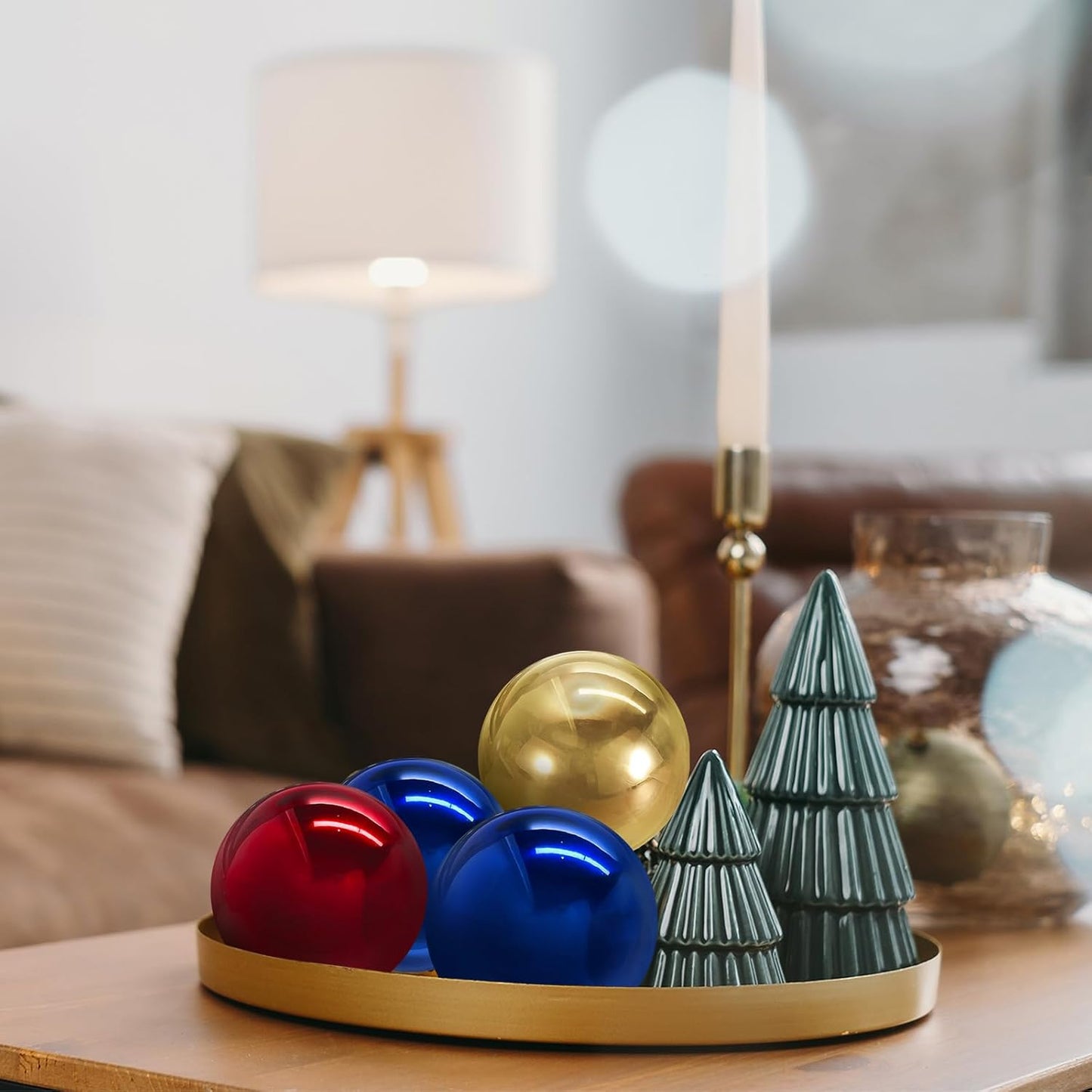 uxcell 2 Pcs Gazing Globe Decor Ball 3.5 Inch 90mm Reflective Garden Sphere Hollow Ball, Seamless Stainless Steel Gazing Ball, Smooth Mirror Globe for Garden Home Decor, Ruby Red