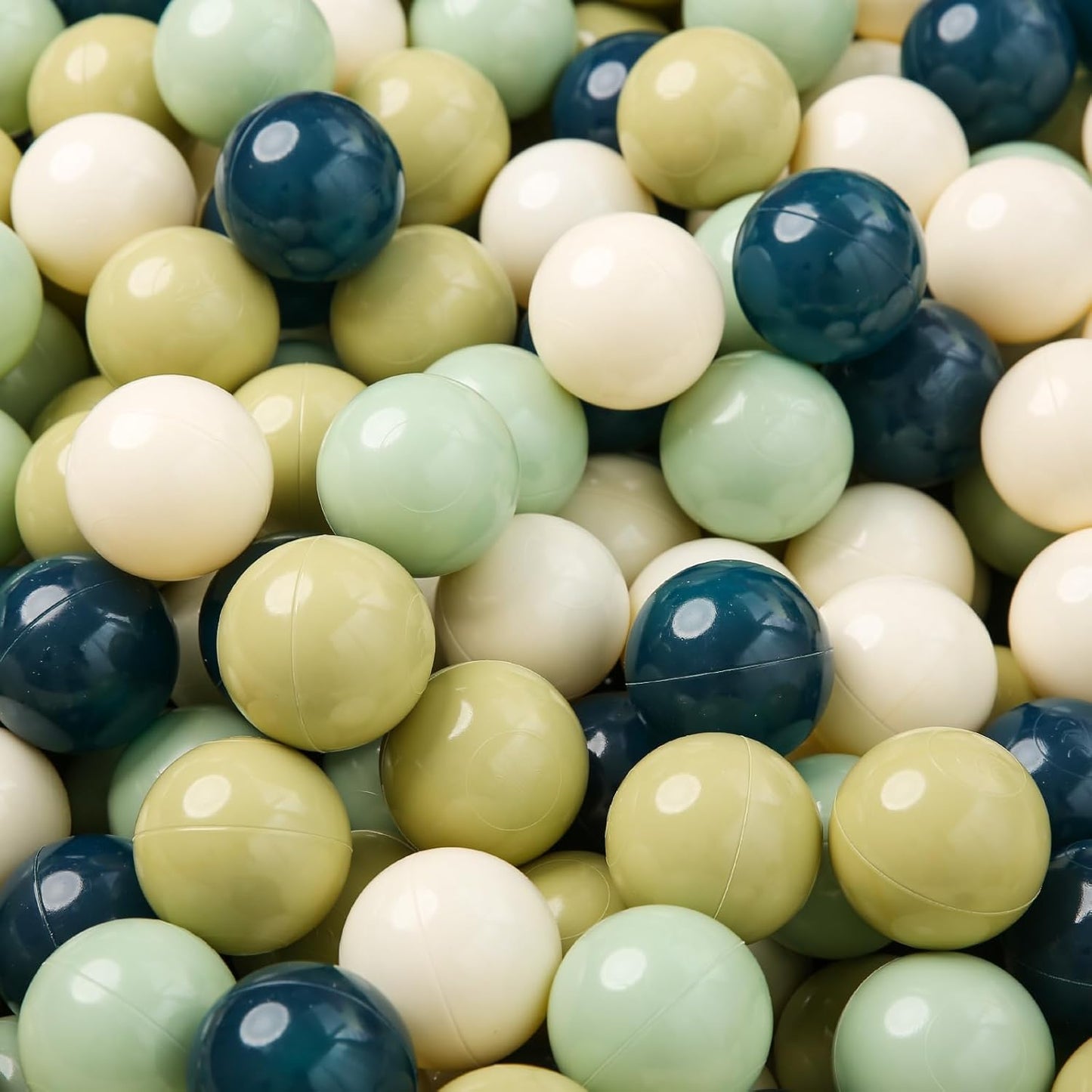 TRENDPLAY Plastic Balls for Ball Pits 2.2 Inch, Pack of 50 100 200 500 Hollow Balls, Perfect for Toddler Baby Pools,Party,Festival Decoration