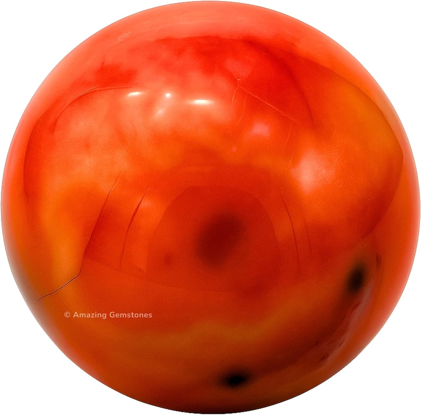 Amazing Gemstone Carnelian Crystal Ball with Stand - 2" Inches Crystal Sphere Meditation Balls for Witchcraft and Decorative Balls