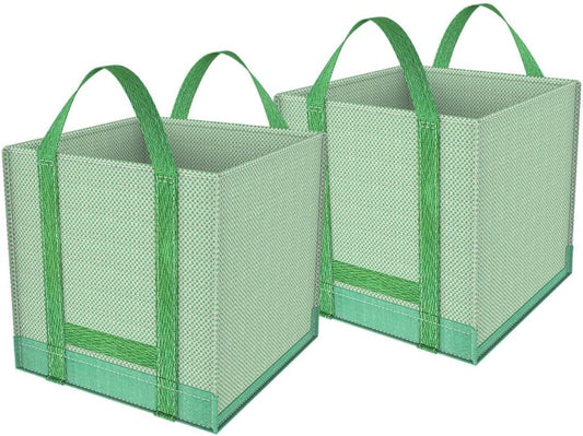 32 Gallons Reusable Garden Waste Bags, Yard Waste Bags, Lawn/Leaf Bags, Heavy Duty Gardening Bags