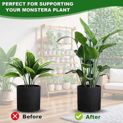 5pack Adjustable Plant Support Pole – Stackable Indoor/Outdoor Support Pole with Clamps, Suitable for Supporting Monstera and Climbing Plants, Garden Accessories, Perfect Replacement for Plant Stakes