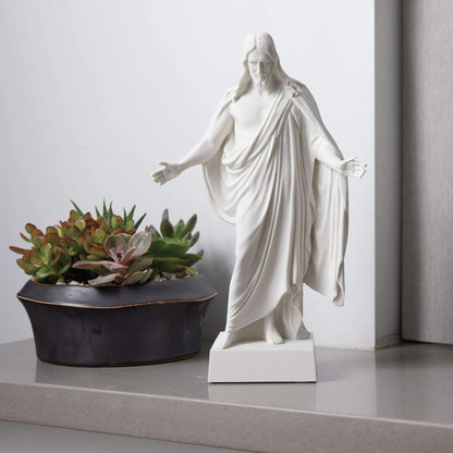 Deseret Book - BELOSOL - Christus Statue - Christian Decor - Jesus Statue - Jesus Home Decor - Inspirational Sculpture - Christian Living - 12"