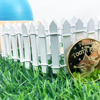 Miniature Fairy Garden Fence 35 Inches,Fairy Garden Accessories Outdoor Wood Picket Fence,DIY Flowerpot Decoration, Miniature Garden Decoration