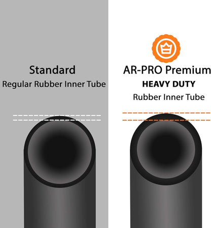 AR-PRO (2 PACK) 2.80/2.50-4 Inner Tube for Hand Trucks, Utility Cart, Lawn Mowers, Wheelbarrows, Dollys, Scooters, Replacement 2.80-4 2.50-4 Tire Inner Tube with TR87 Bent Valve Stem