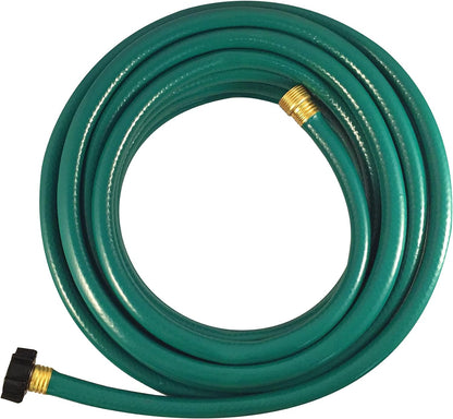 Flexon 1/2" x 25ft Light Duty Garden Hose – Lightweight, Flexible, Kink-Resistant, Durable Vinyl, Leak-Proof Couplings, Weather-Resistant Water Hose for Lawn, Garden, and Outdoor Use